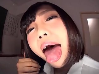 Asian girl kisses for your pleasure