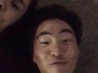 White man and Japanese Boy Go at It