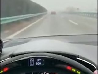 japanese man fucks asian model in his audi r8 sports car and on bridge