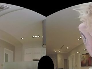 Full VR blonde slut with her favourite toy