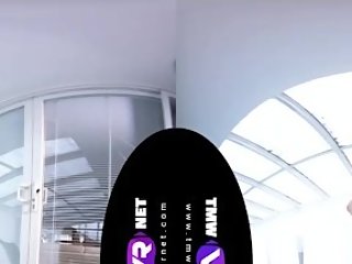 Full VR Teen Fingering on the poolside