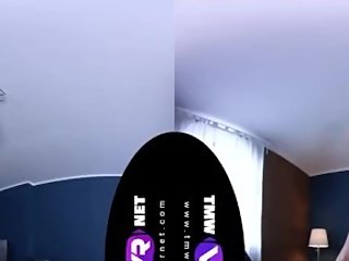 Full VR Threesome bitch Fucked by two guys