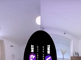 Full VR Brunette Fucks and Sucks Big Dick