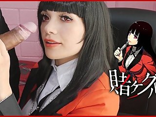 Yumeko pays a bet with a sensual blowjob - Kakegurui Cosplay (Part 1)