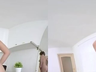Full VR Redhead masturbating