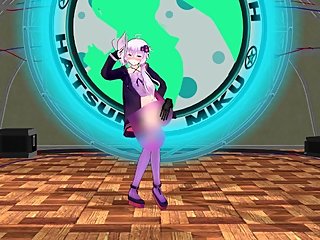[MMD] Yukari Dancing Bottomless trying not to be Exposed & Embarassed ENF