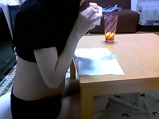 Japanese Girl eating video 12