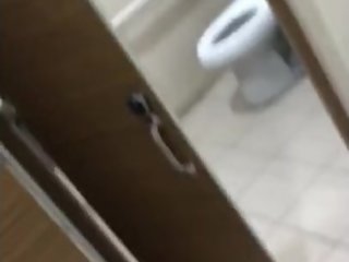 Asian toilet jerking