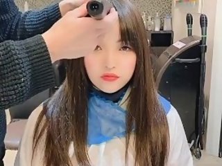 Japanese qute gils headshave 9