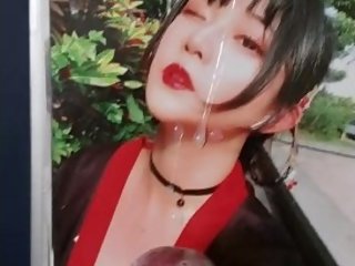 Cumshot on a chinese girl