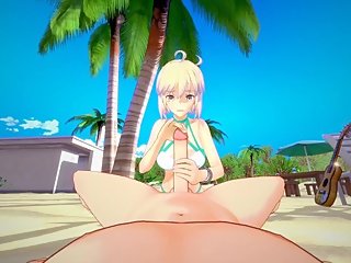 (POV) FATE/GRAND ORDER - OKITA SUMMER BEACH SEX