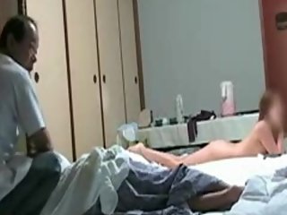 Naughty Japanese Wife Flashes Masseur